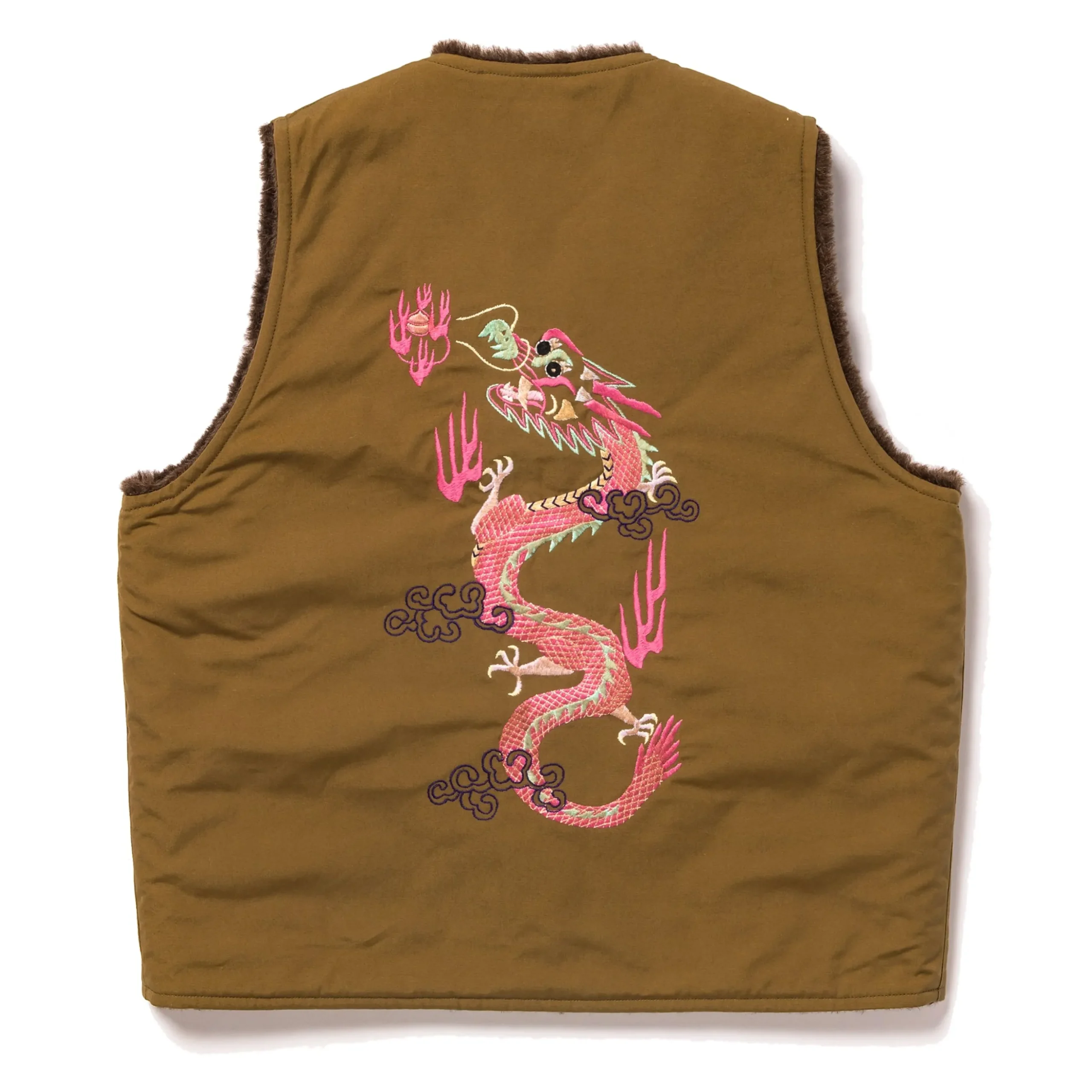 Vests-The Real McCoy's Alpaca Vest / Uss Ashtabula Khaki