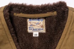 Vests-The Real McCoy's Alpaca Vest / Uss Ashtabula Khaki