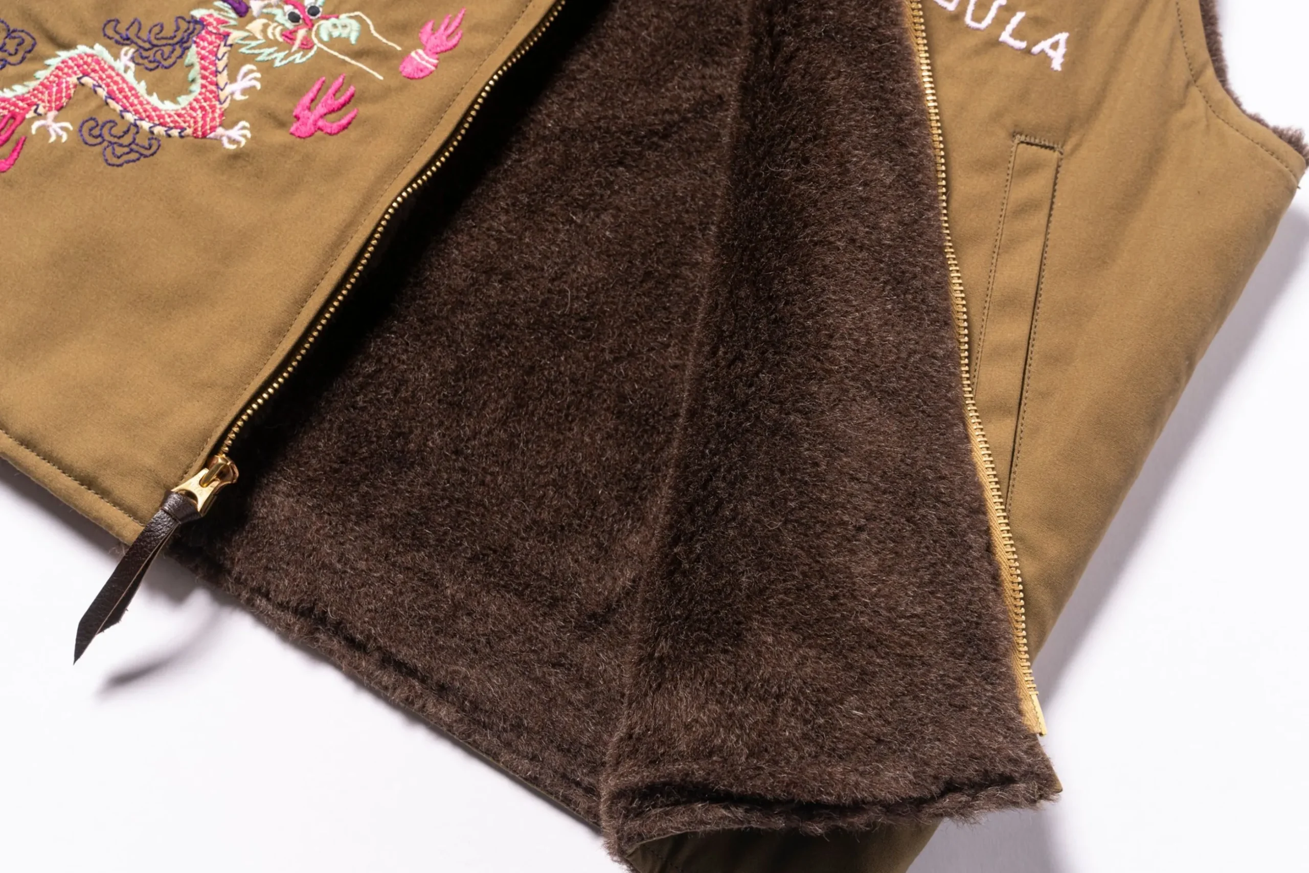 Vests-The Real McCoy's Alpaca Vest / Uss Ashtabula Khaki