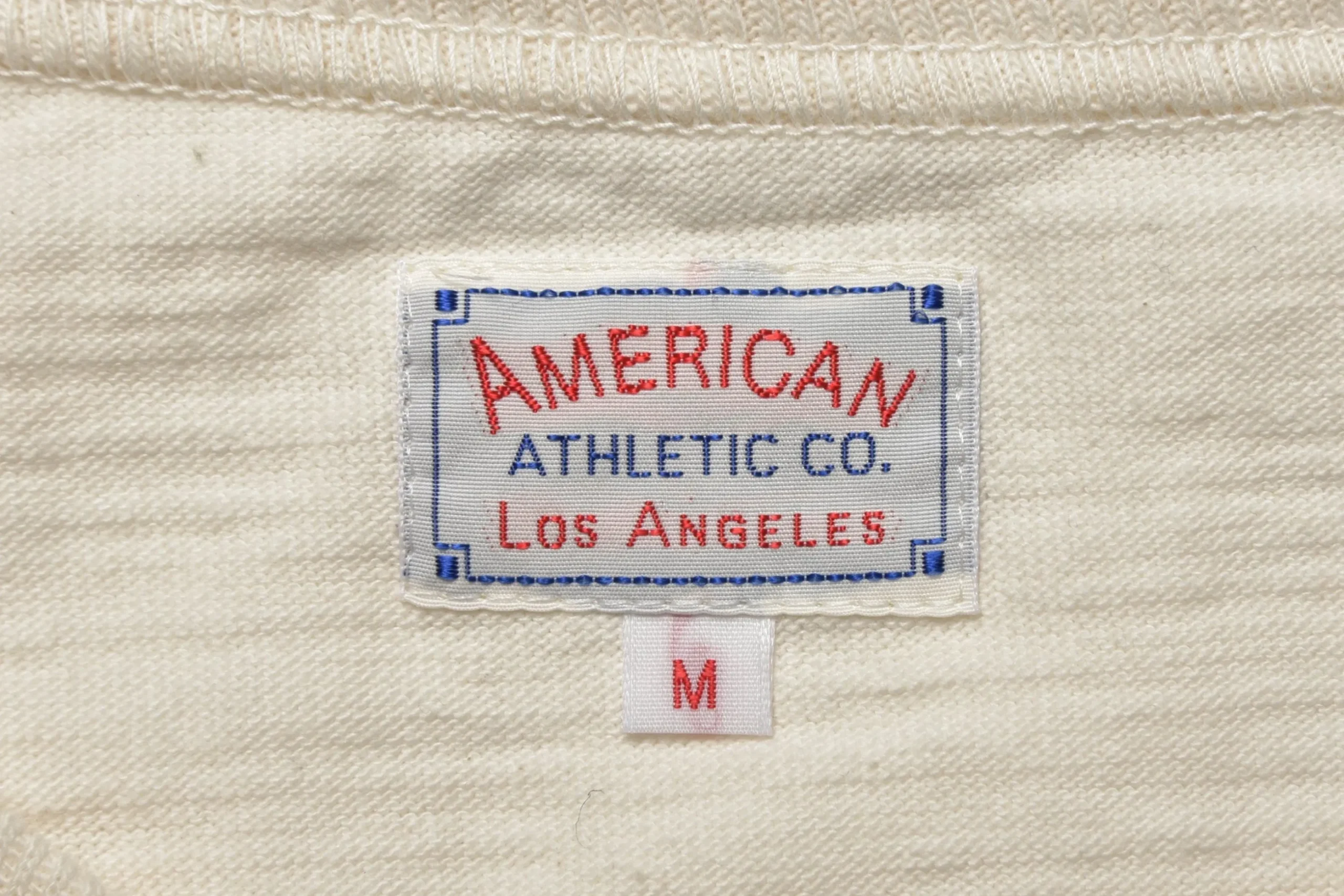 T-Shirts-The Real McCoy's American Athletic Tee / Fort Knox 012 Ecru
