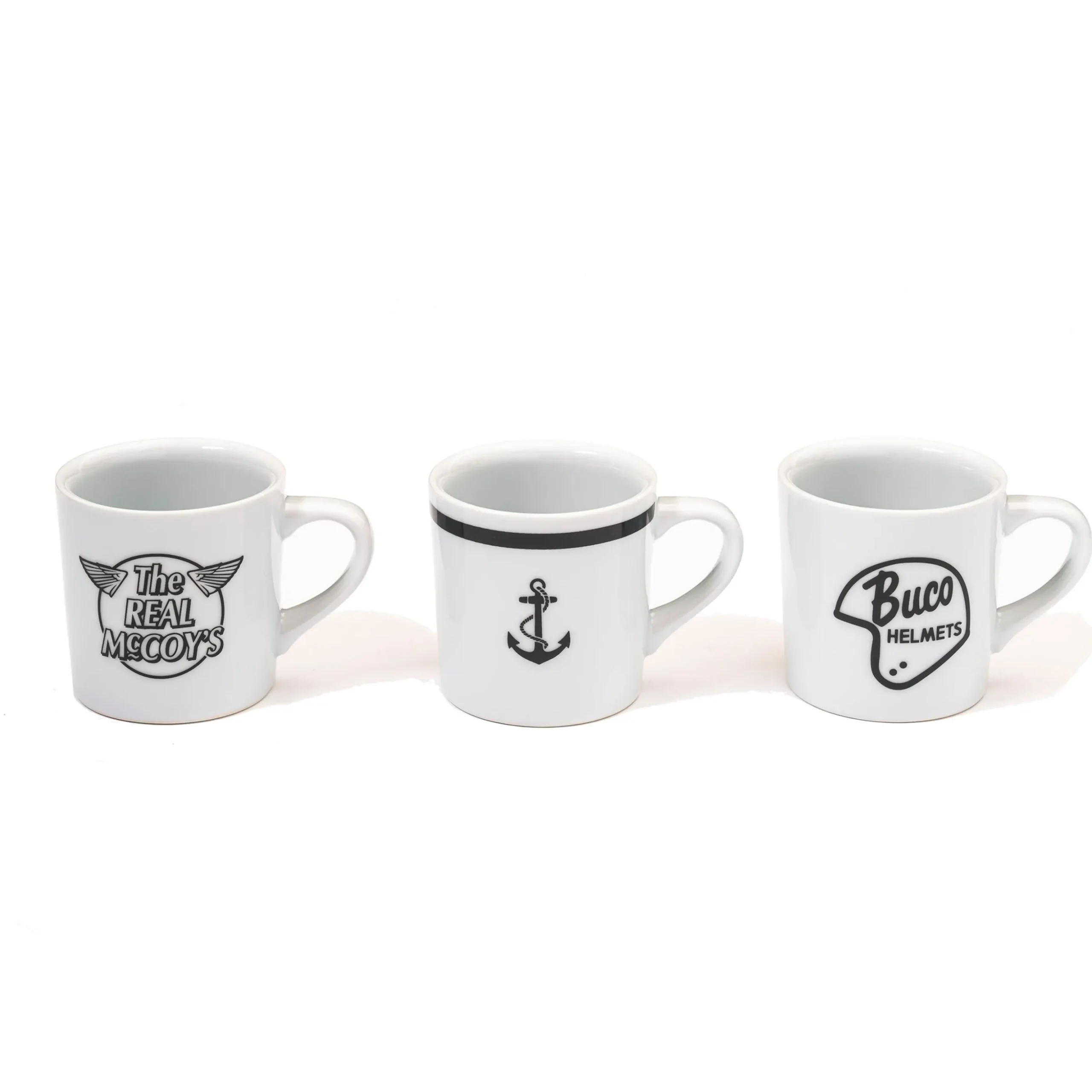 Mugs-The Real McCoy's Arita Porcelain Coffee Mug / 3 Set 010 White