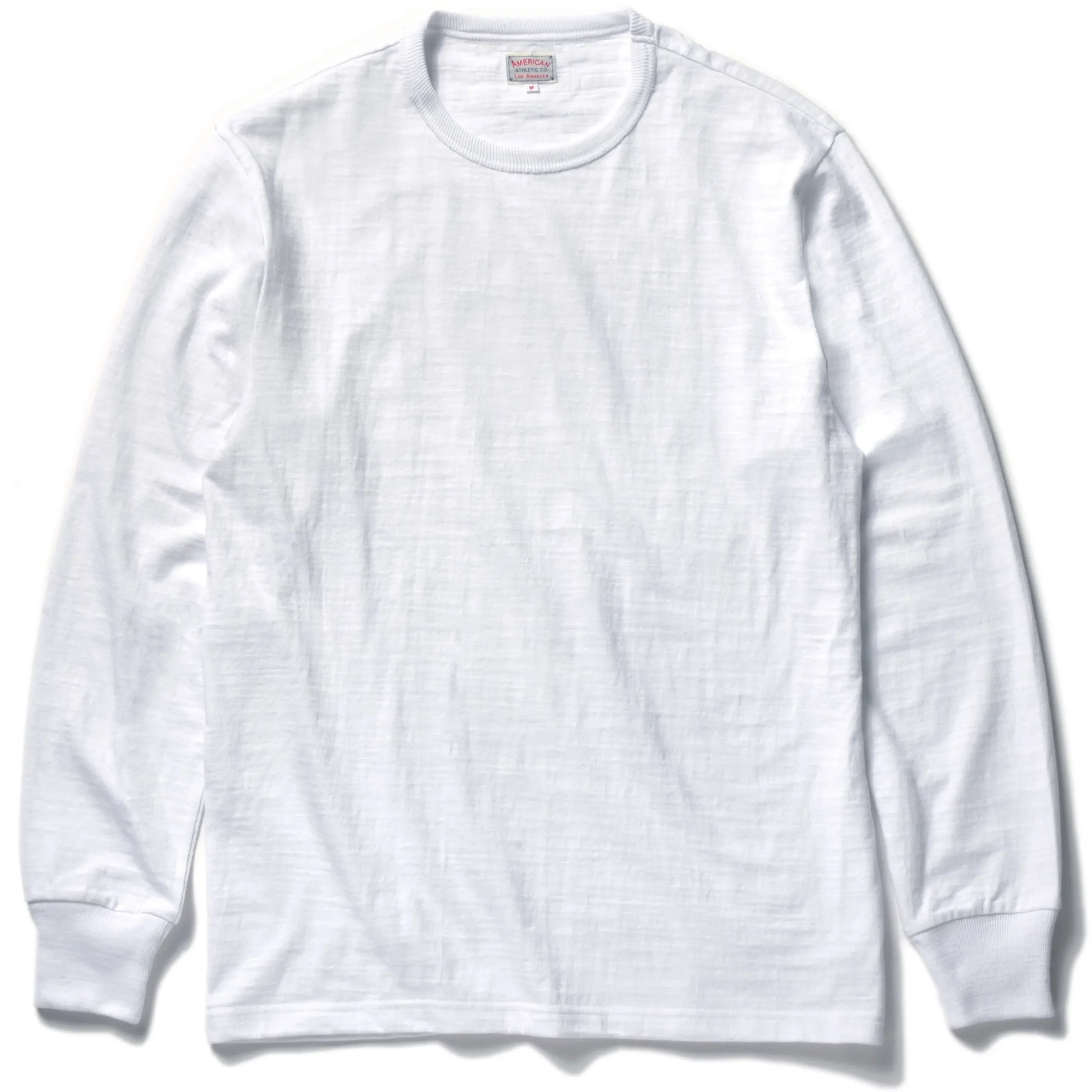 T-Shirts-Joe McCoy Athletic L/S T-Shirt/ Loopwheel 010 White
