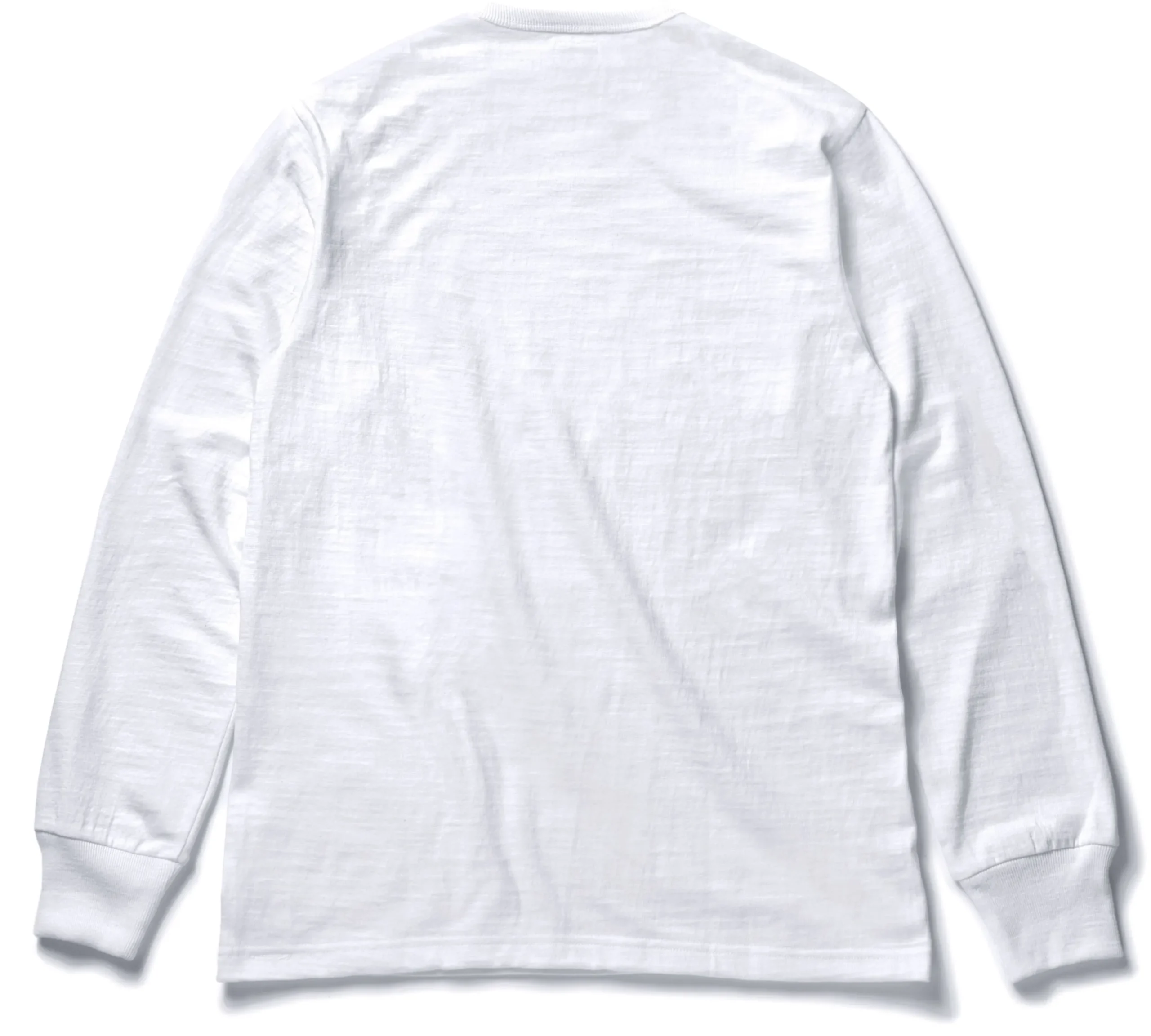 T-Shirts-Joe McCoy Athletic L/S T-Shirt/ Loopwheel 010 White