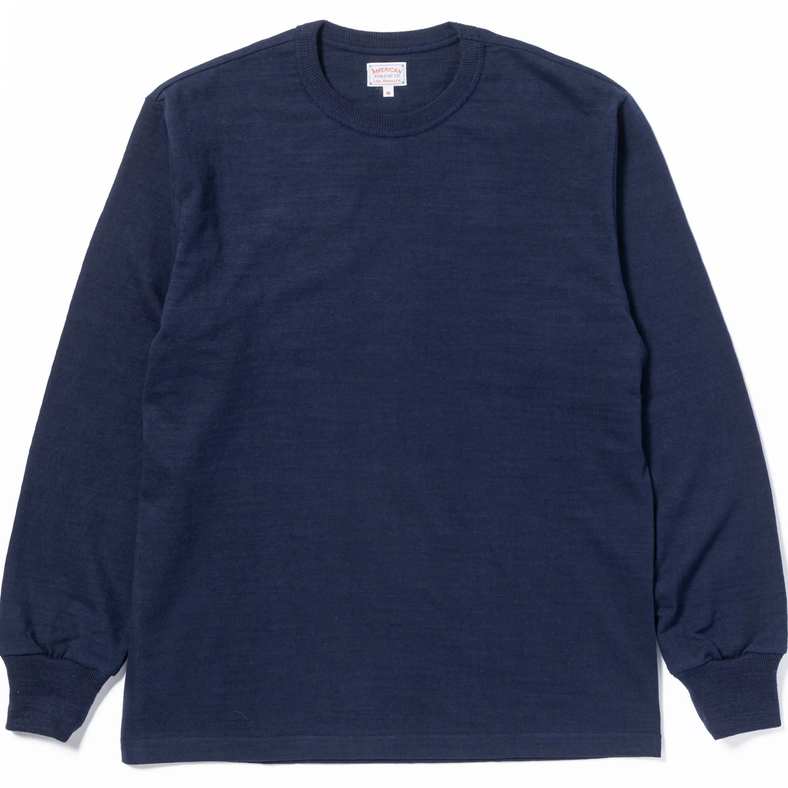 T-Shirts-Joe McCoy Athletic L/S T-Shirt/ Loopwheel 140 Navy