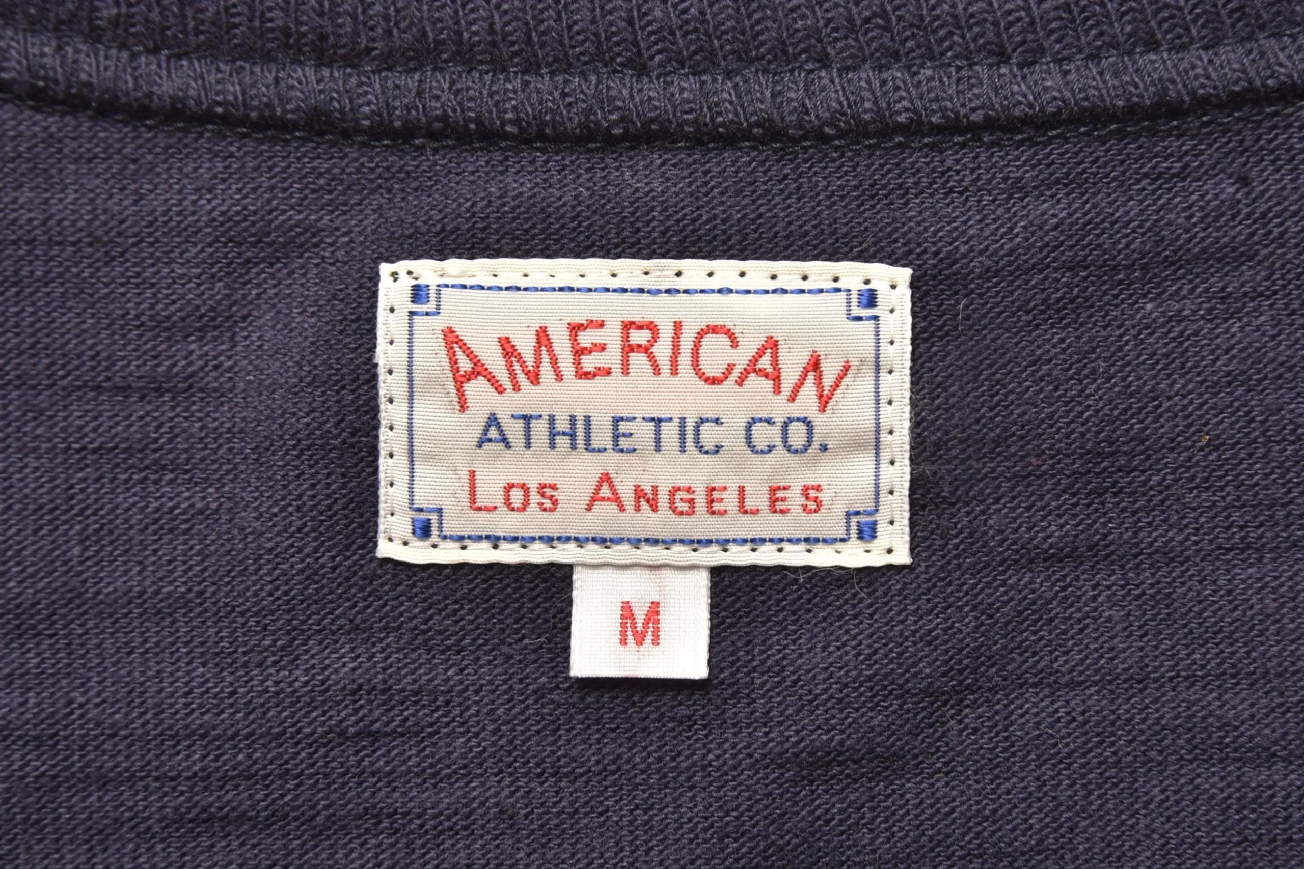 T-Shirts-Joe McCoy Athletic T-Shirt / Loopwheel 140 Navy