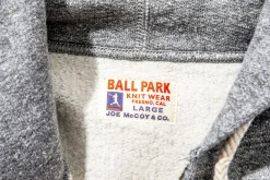 Sweatshirts-Joe McCoy Ball Park F/Z Sweatshirt 021 Grey