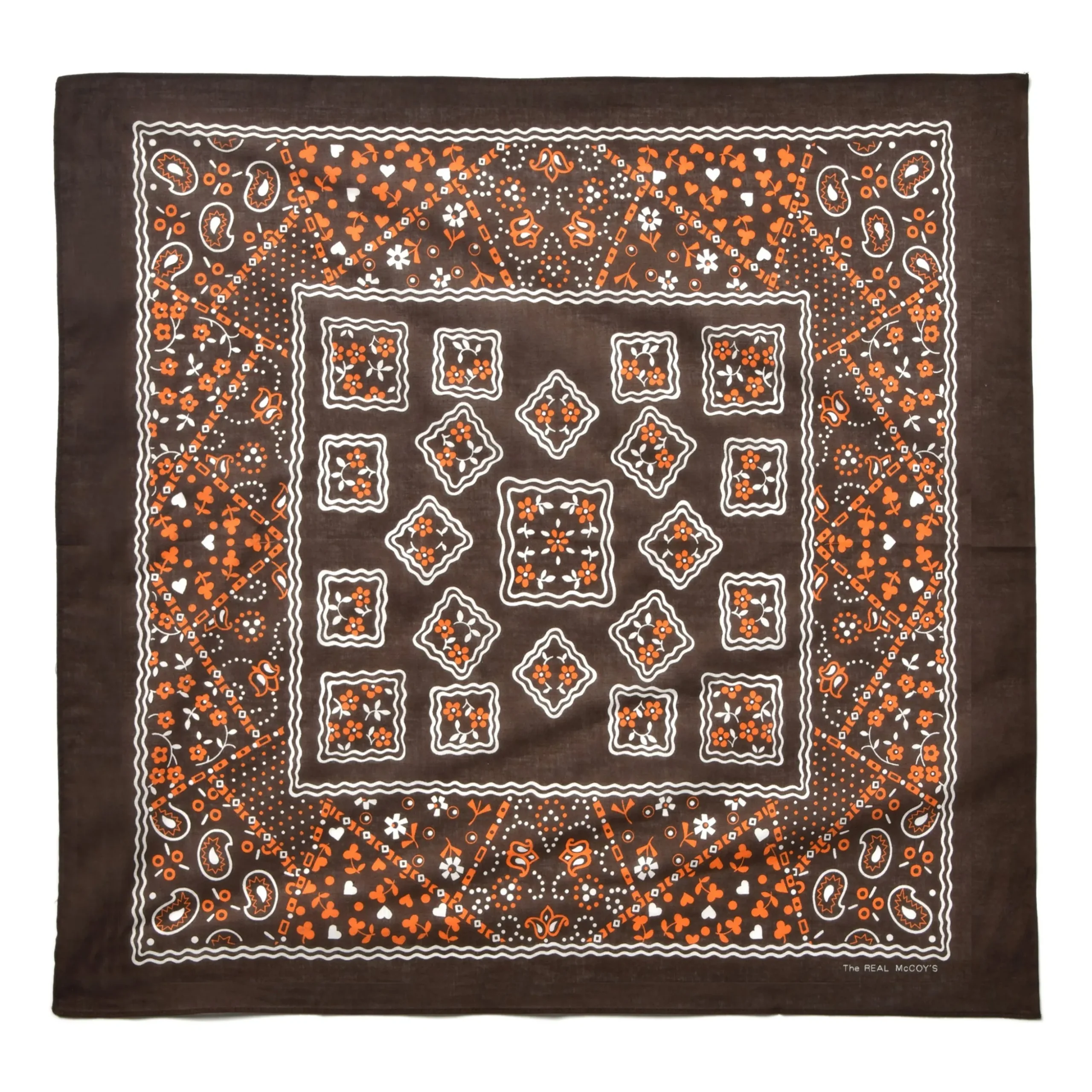 Bandanas-Joe McCoy Bandanna 'Cookie' 050 Brown