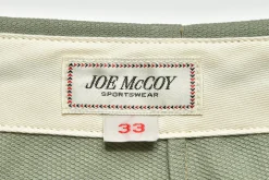Pants-Joe McCoy Belted Waistband Trouser, Plain Stitch / Pique 154 Sage