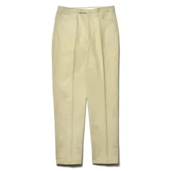 Pants-Joe McCoy Belted Waistband Trouser, Plain Stitch / Pique 14 Ivory