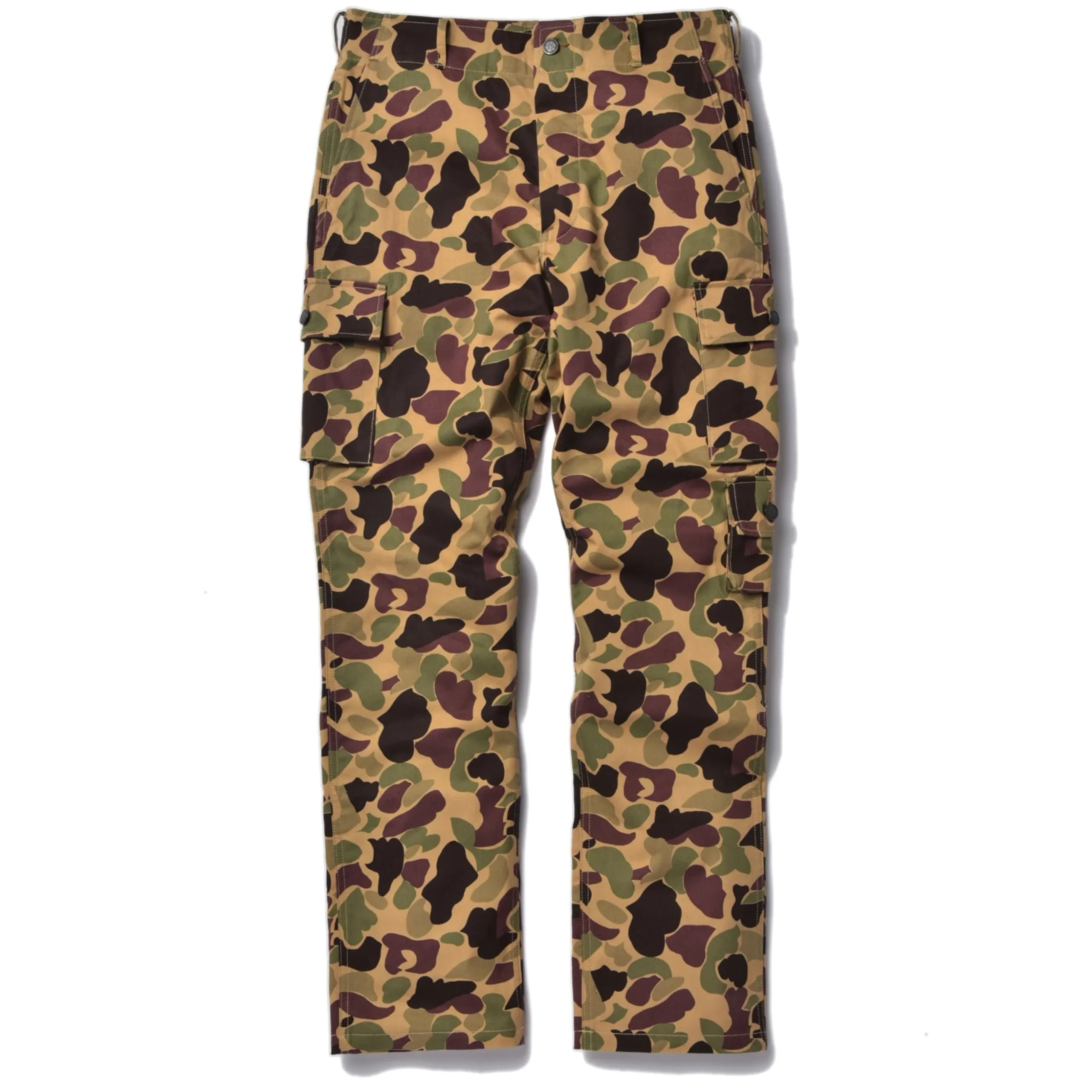 Pants-The Real McCoy's Beo Gam Camouflage Trousers Beige