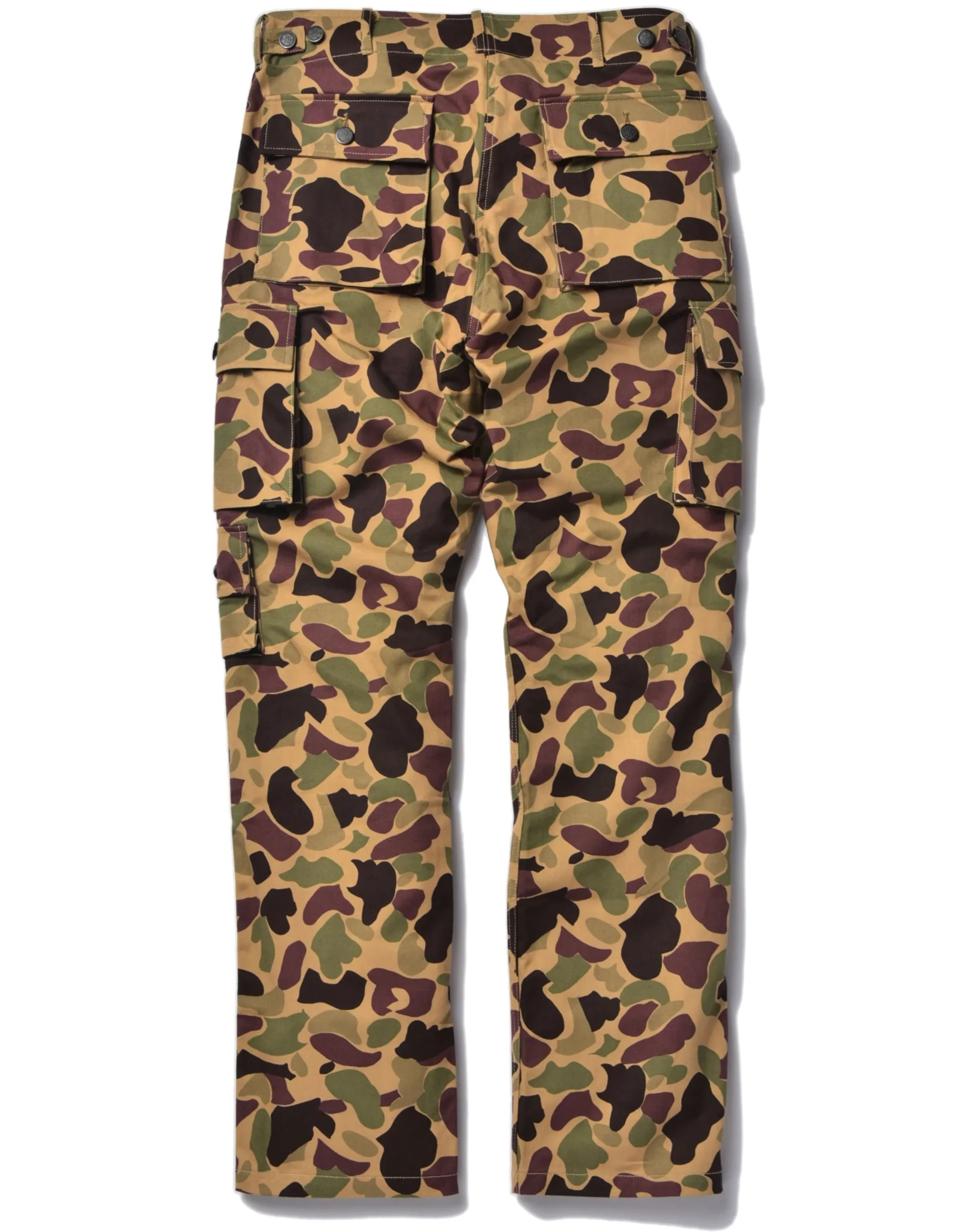 Pants-The Real McCoy's Beo Gam Camouflage Trousers Beige