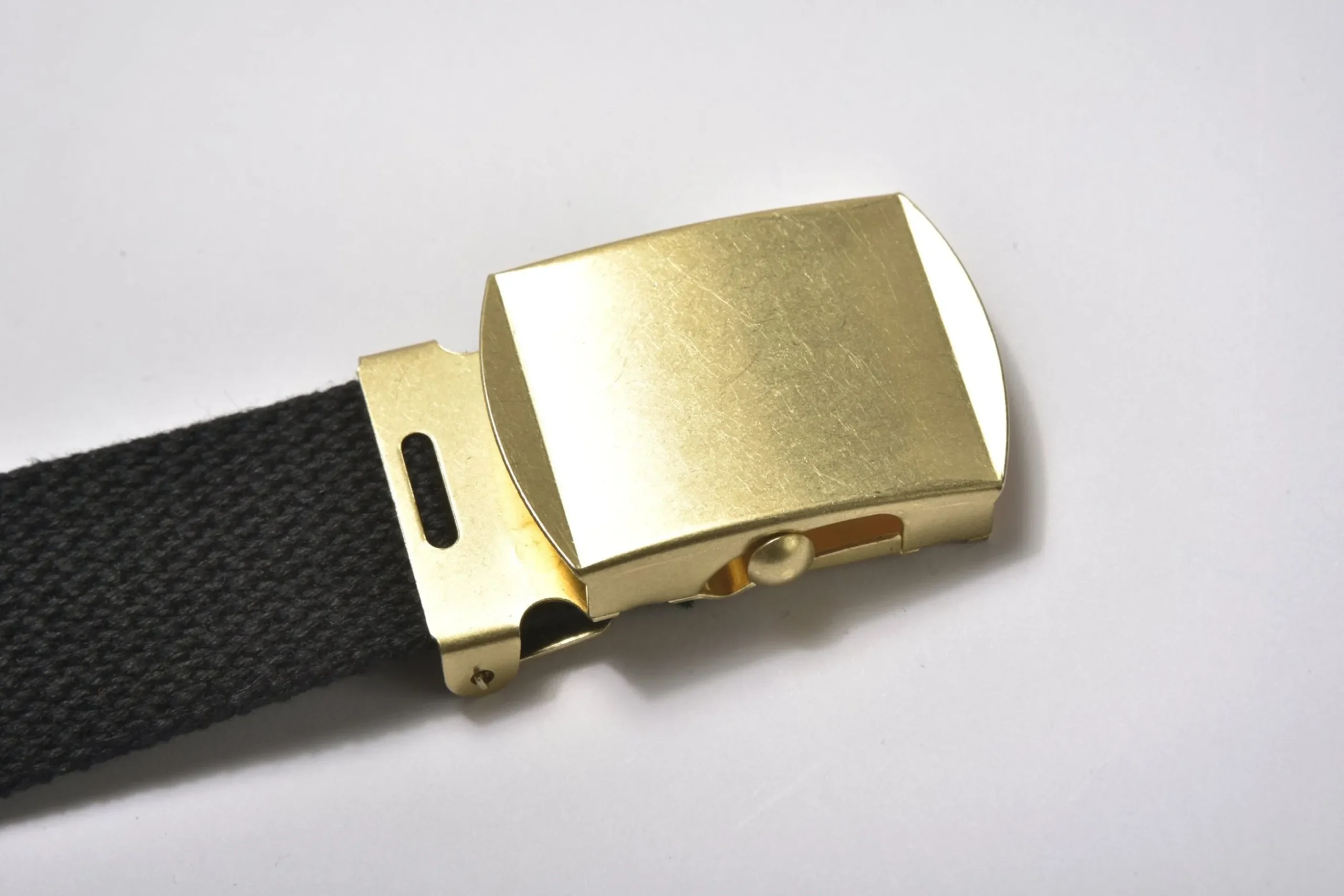 Belts-The Real McCoy's Black Trouser Uniform Belt 030 Black