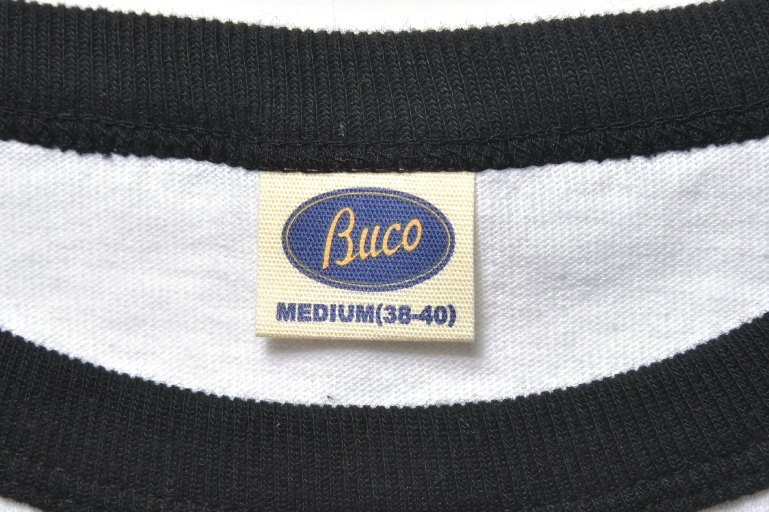 T-Shirts-Buco Baseball Tee / Oval Logo White
