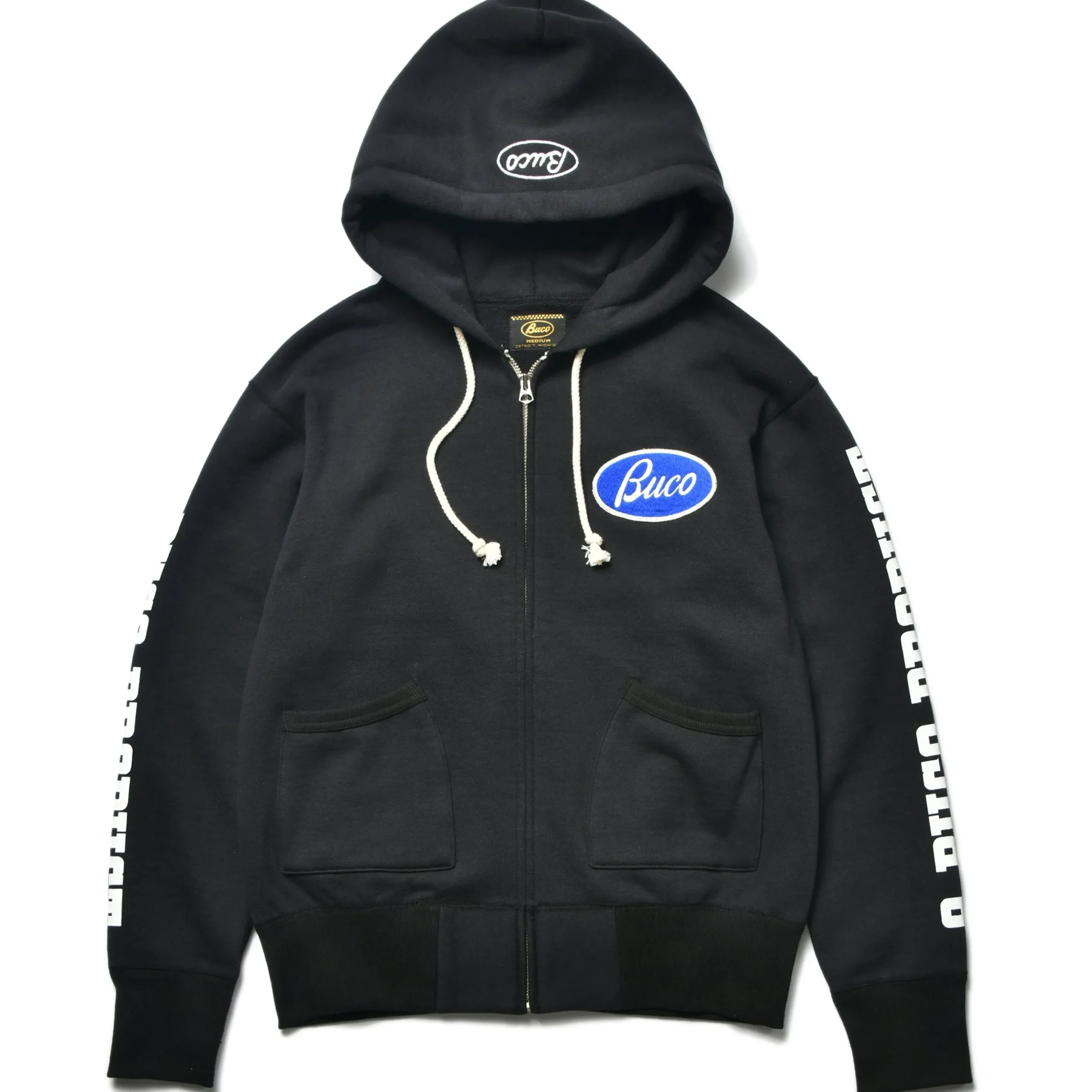 Sweatshirts-Buco F/Z Sweatshirt / Oval Logo 030 Black