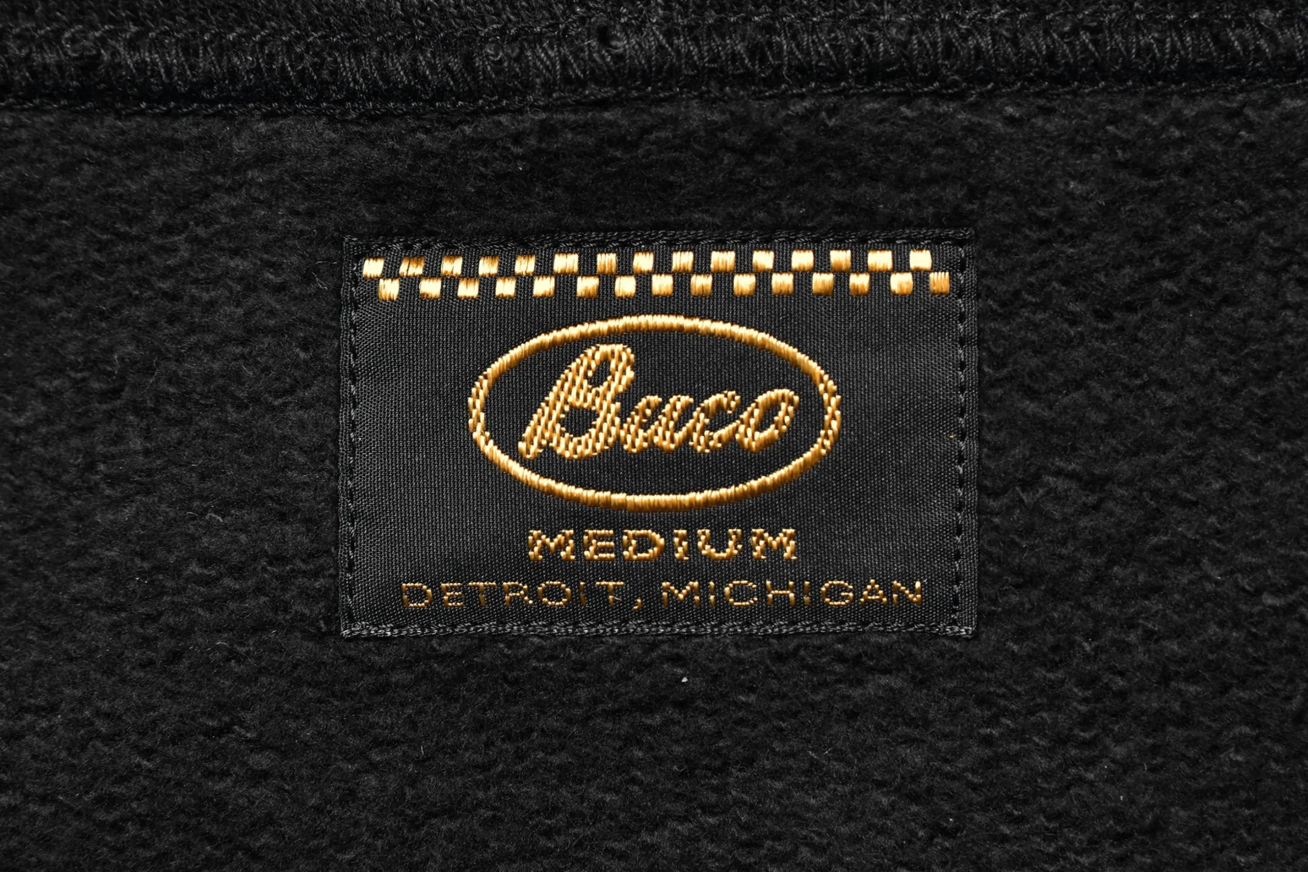 Sweatshirts-Buco F/Z Sweatshirt / Oval Logo 030 Black