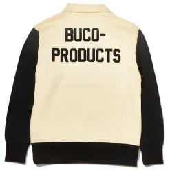Sweatshirts-Buco Half-Zip Motorcycle Jersey / -Product White/Black