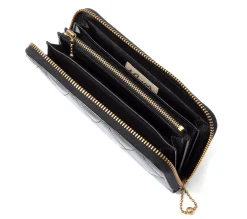 Leather Goods-Buco Horsehide Padded Wallet 030 Black