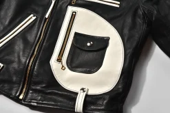 Leather-Buco J-24 / White X Black 030 Black