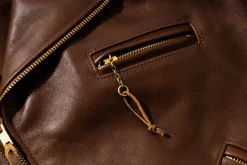 Leather-Buco Jh-1 Jacket / Brown