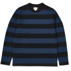 Sweatshirts-Buco Stripe Racing Jersey Black/Blue