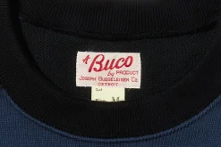 Sweatshirts-Buco Stripe Racing Jersey Black/Blue