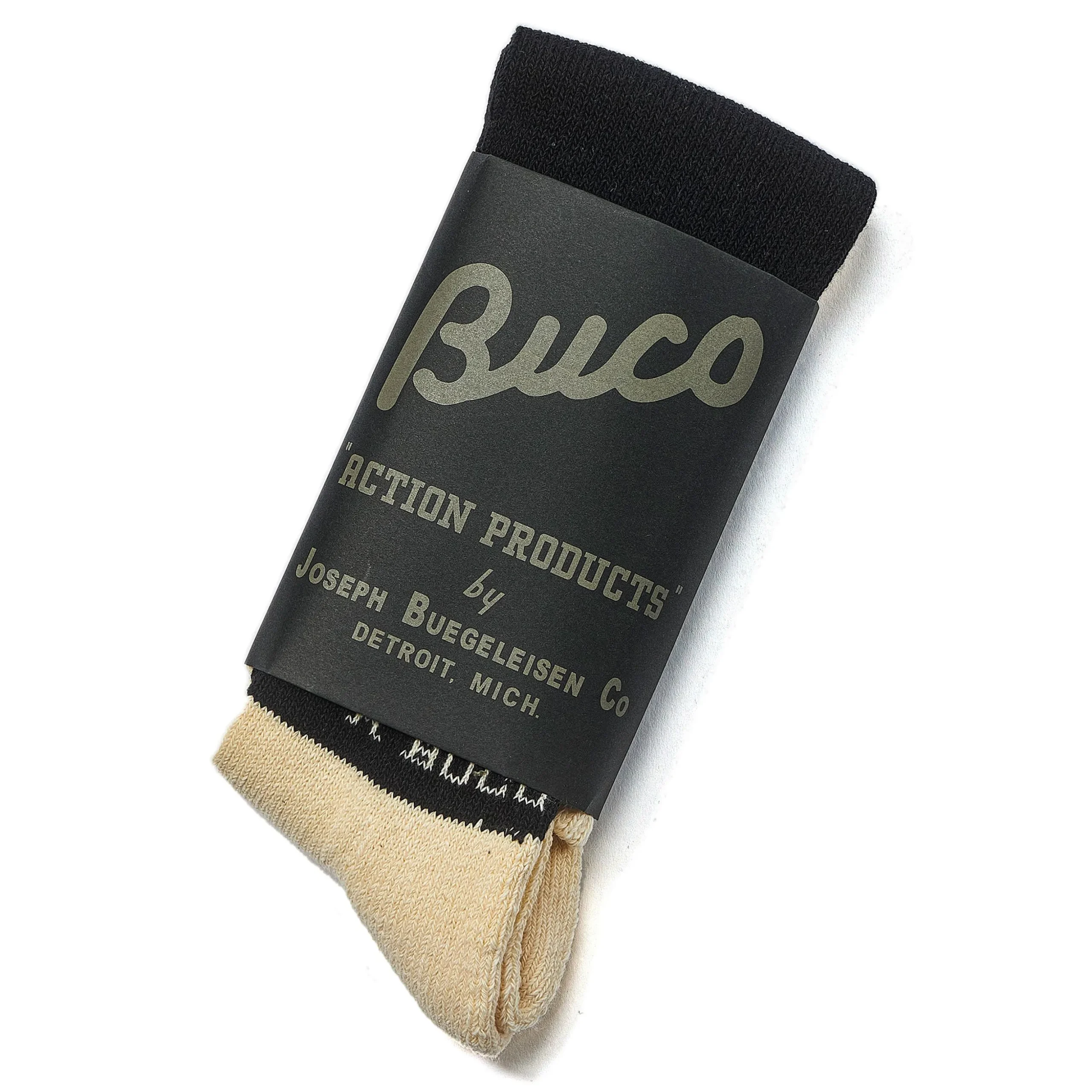 Socks-Buco Striped Action Socks White/Black