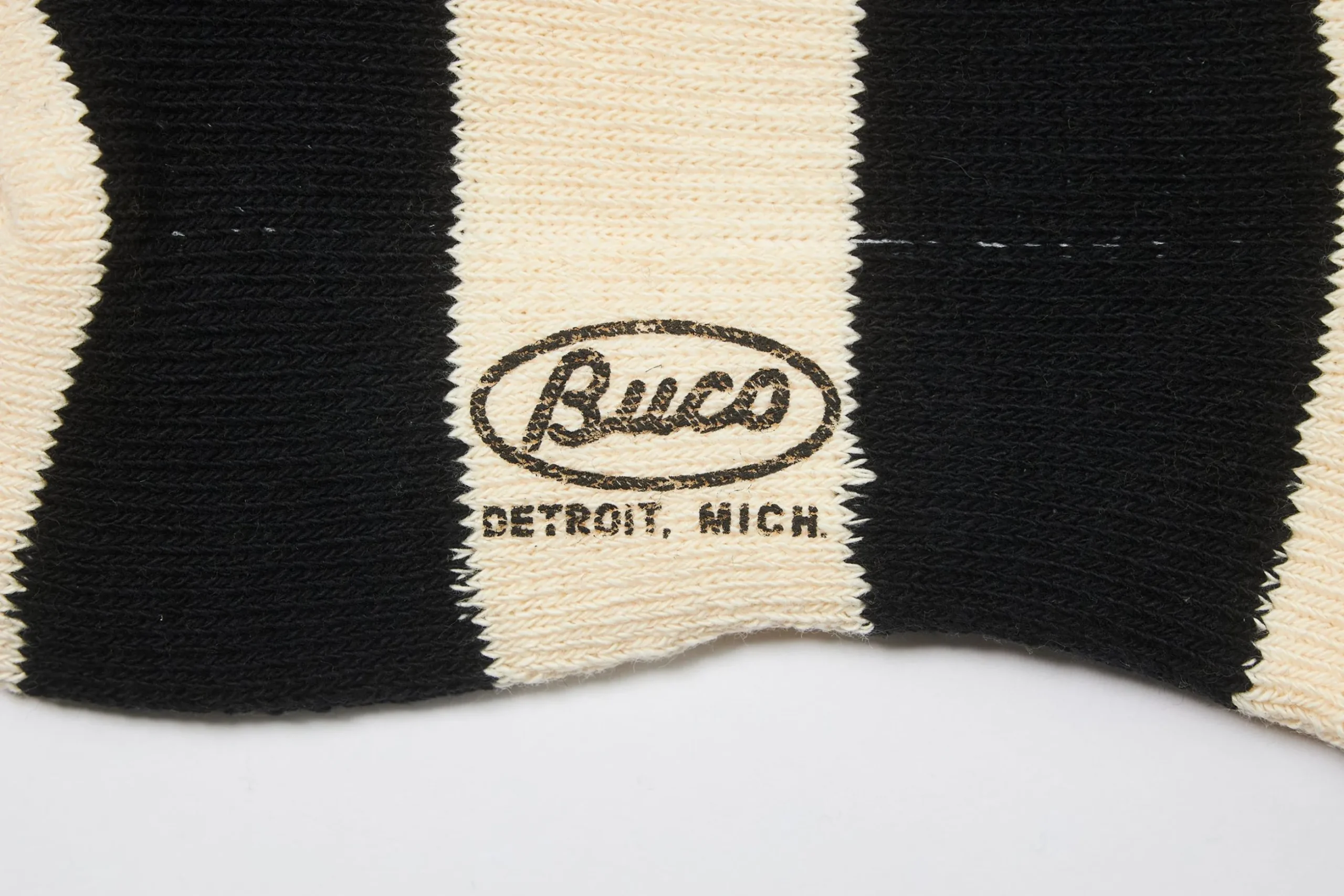 Socks-Buco Striped Action Socks White/Black