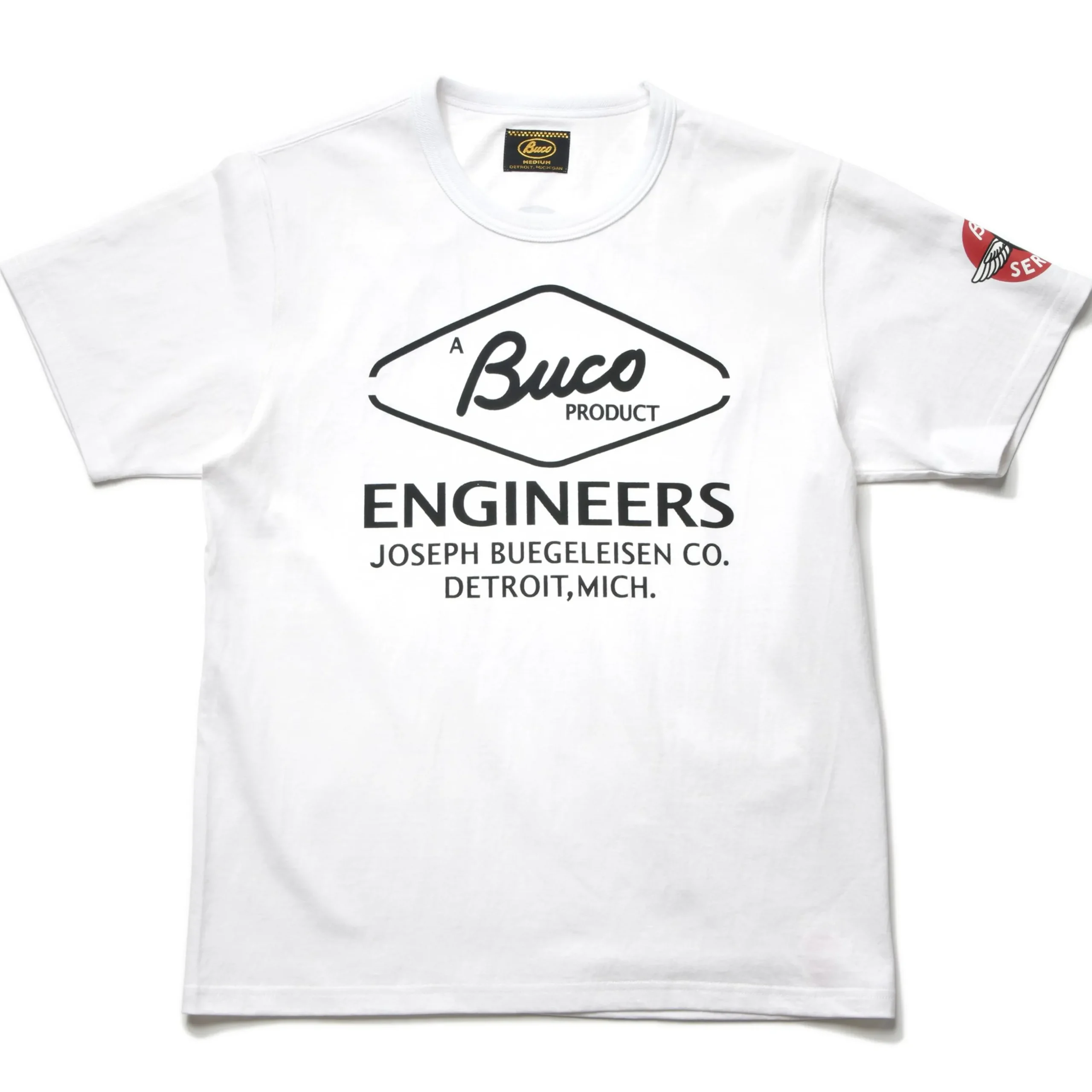 T-Shirts-Buco Tee / Engineer 010 White