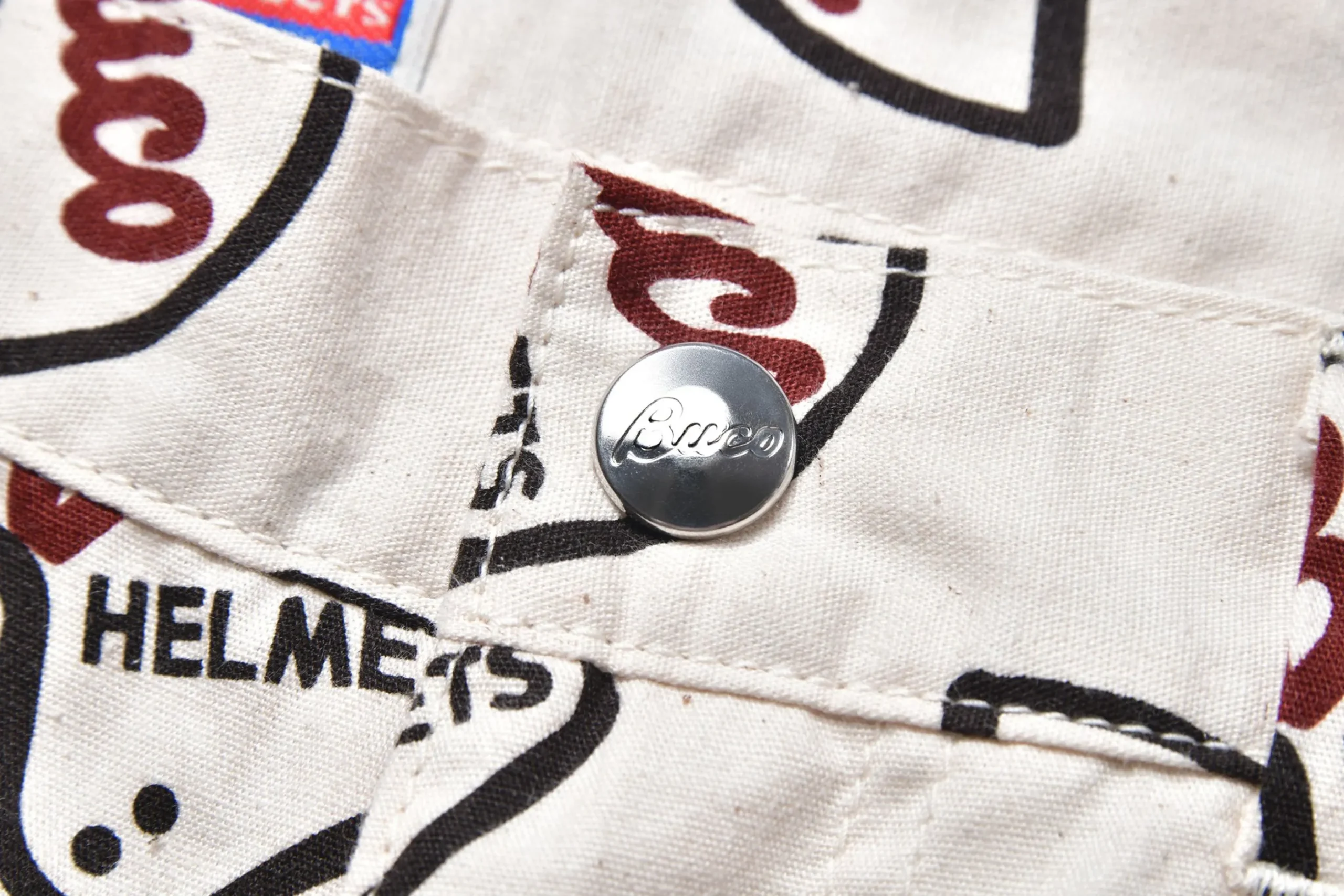 Pants-Buco Utility Shorts / Logo 012 Ecru