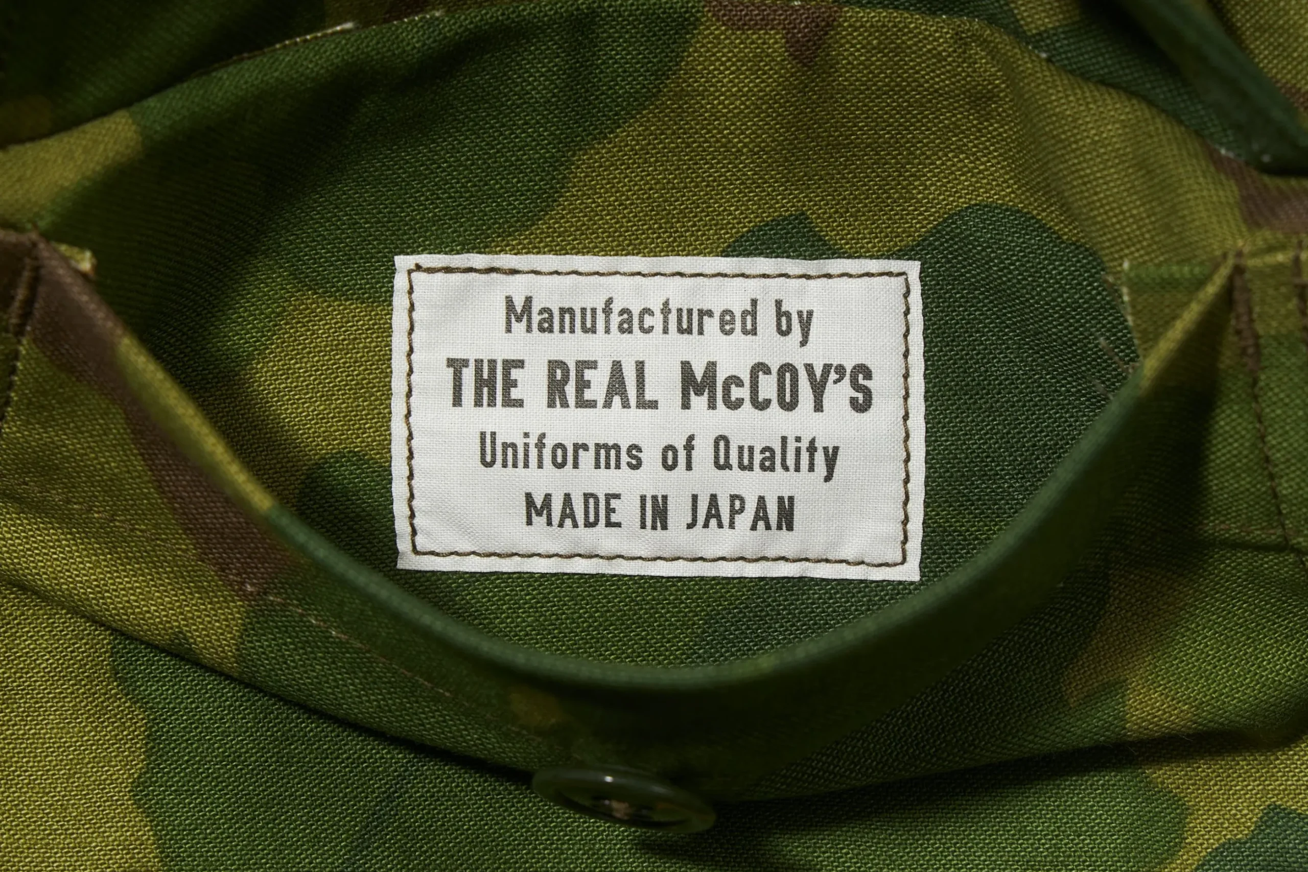 Shorts-The Real McCoy's Camouflage Civilian Shorts / Mitchell Pattern 160 Green