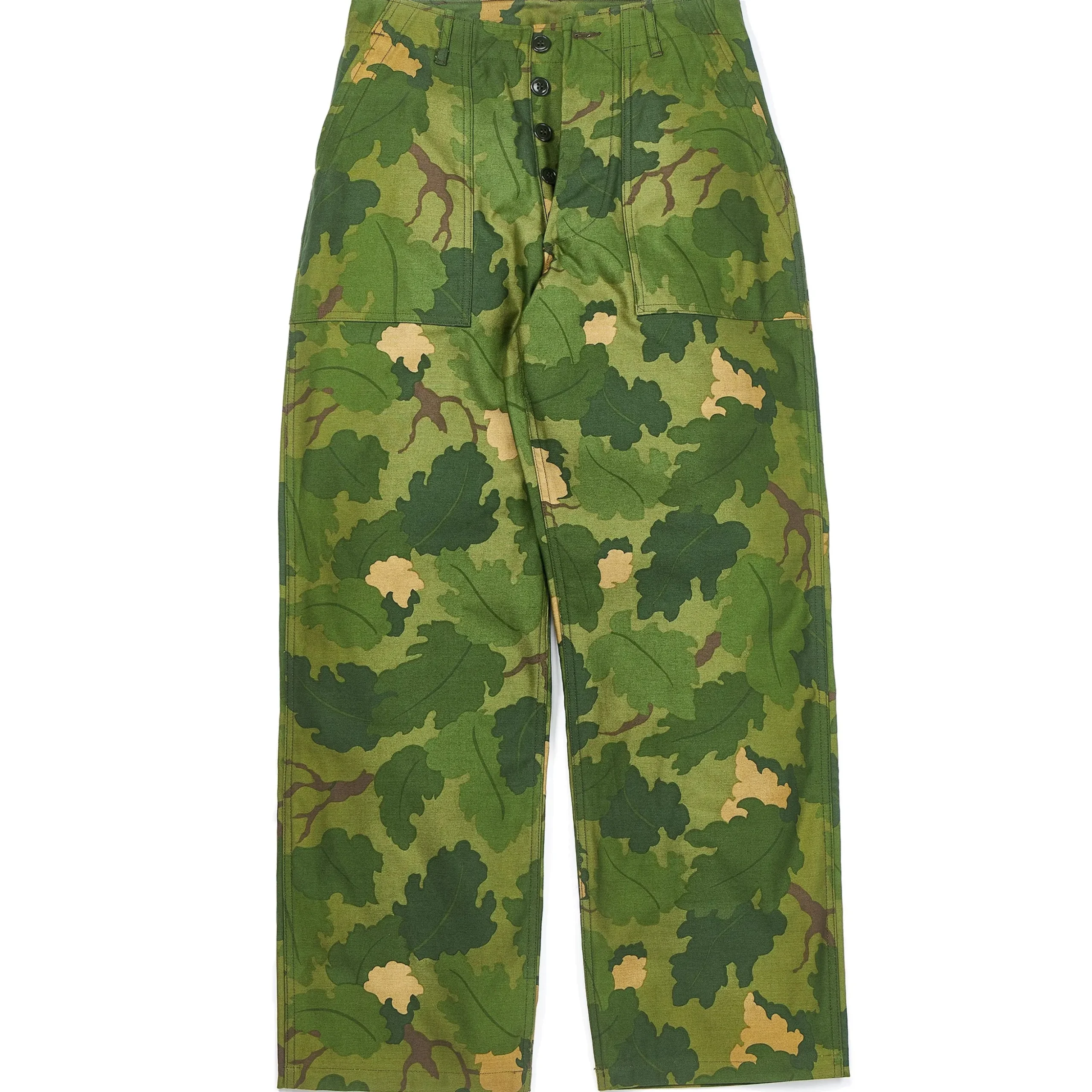 Pants-The Real McCoy's Camouflage Civilian Trousers / Mitchell Pattern 160 Green
