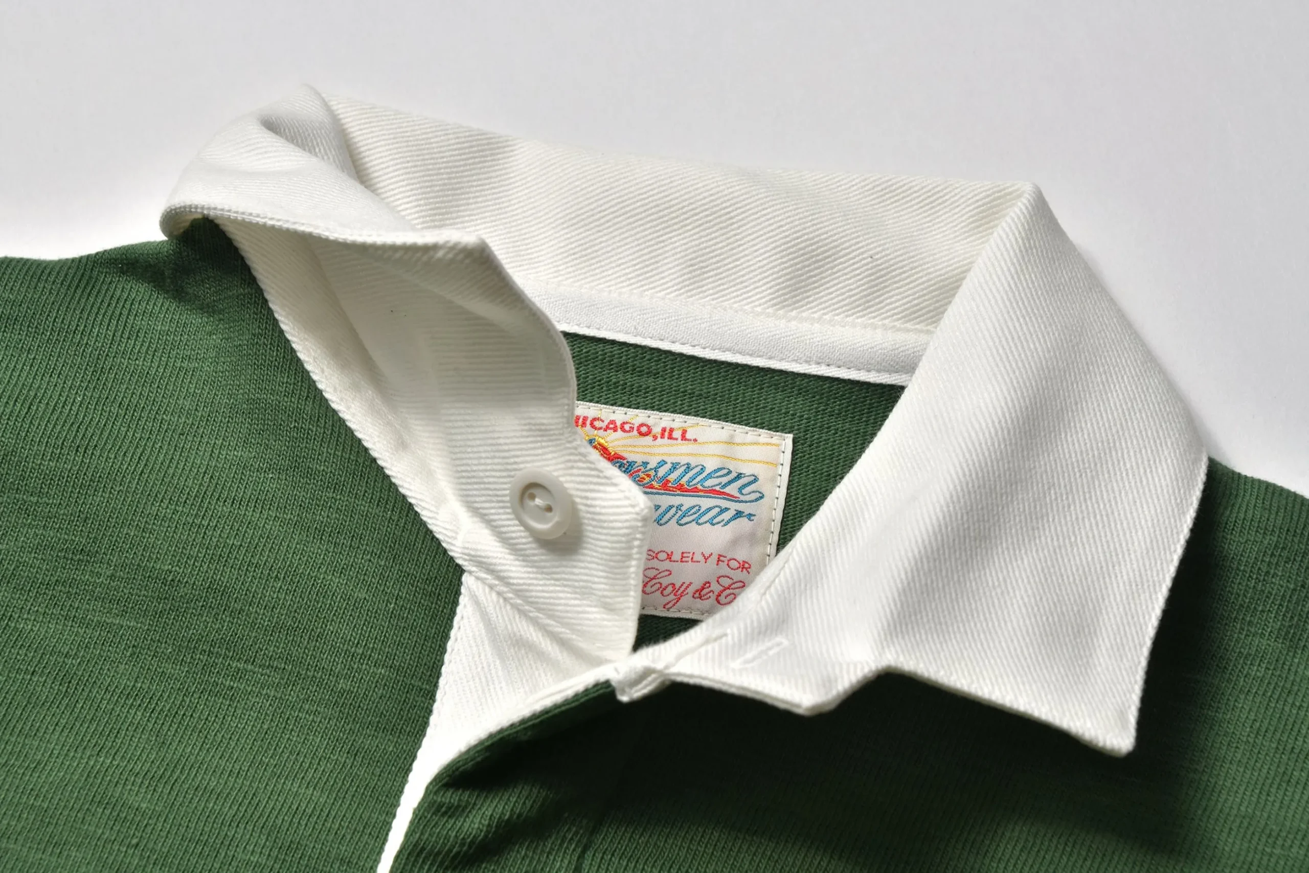 Shirts-Joe McCoy Climbers' Striped Rugby Shirt 160 Green