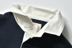 Shirts-Joe McCoy Climbers' Striped Rugby Shirt 143 D.Blue