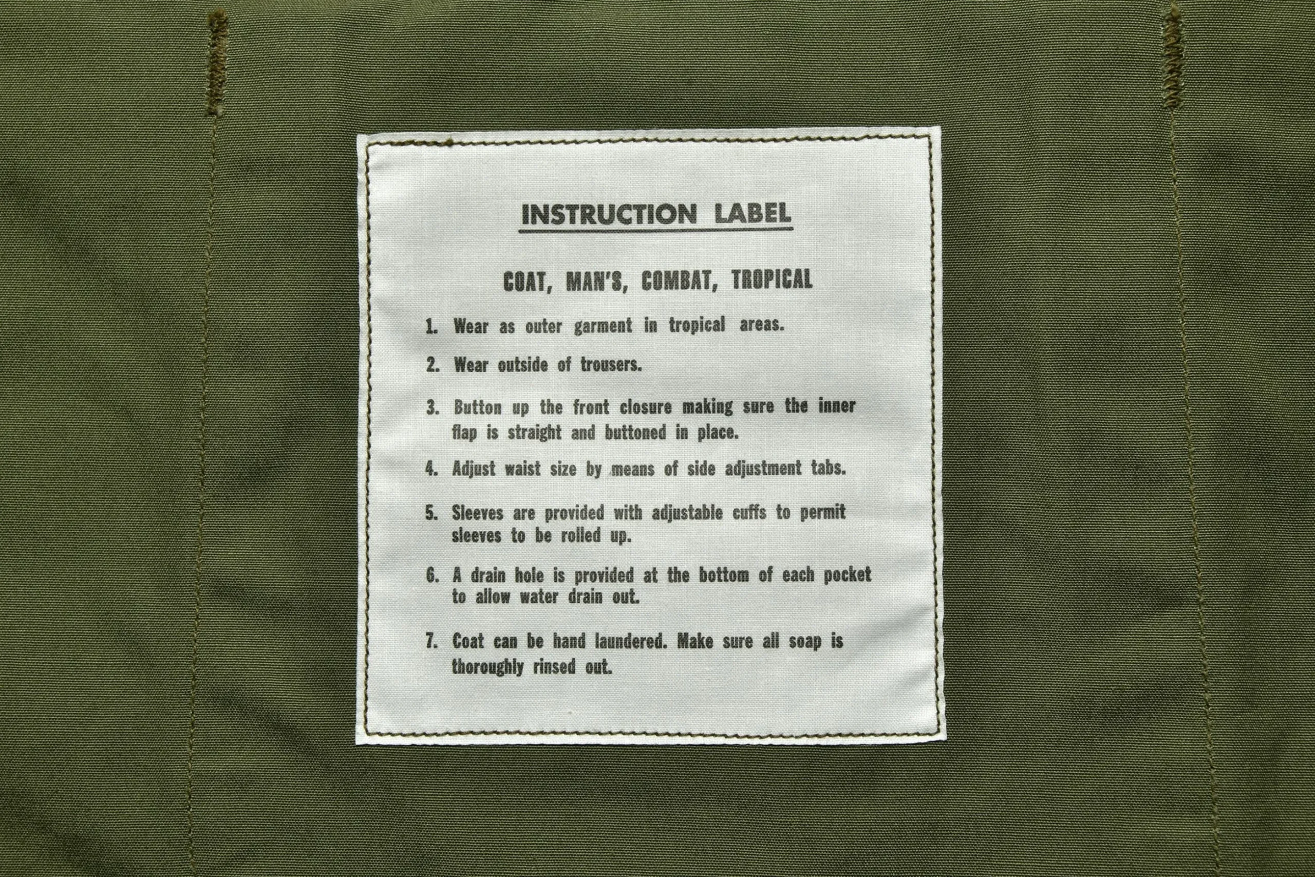 Military-The Real McCoy's Coat, Man'S, Combat, Tropical 150 Olive