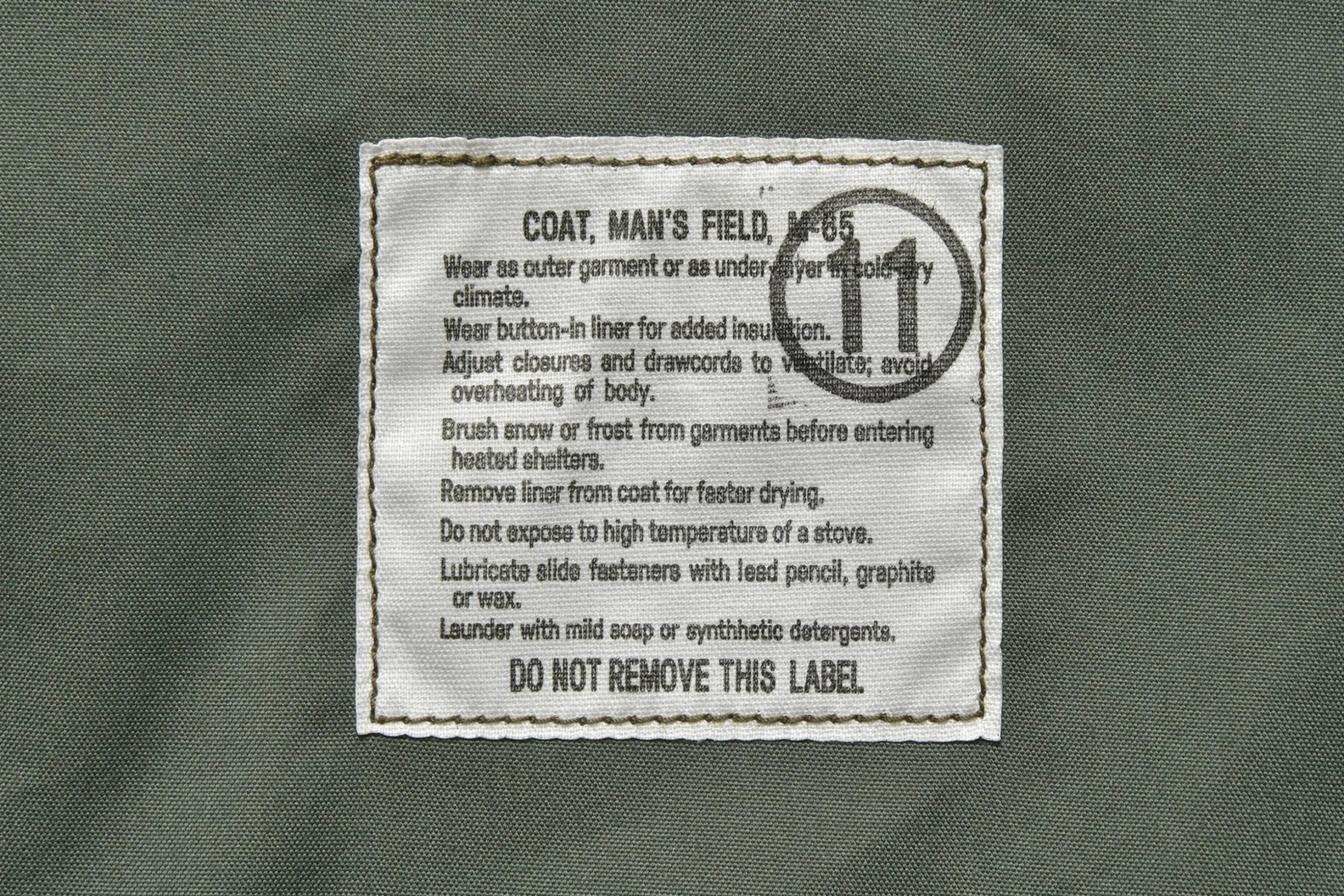 Military-The Real McCoy's Coat, Man'S, Field, M-65 150 Olive