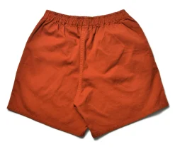 Shorts-Joe McCoy Cotton Drill Swim Shorts (Over-Dyed) 93 Brick Red
