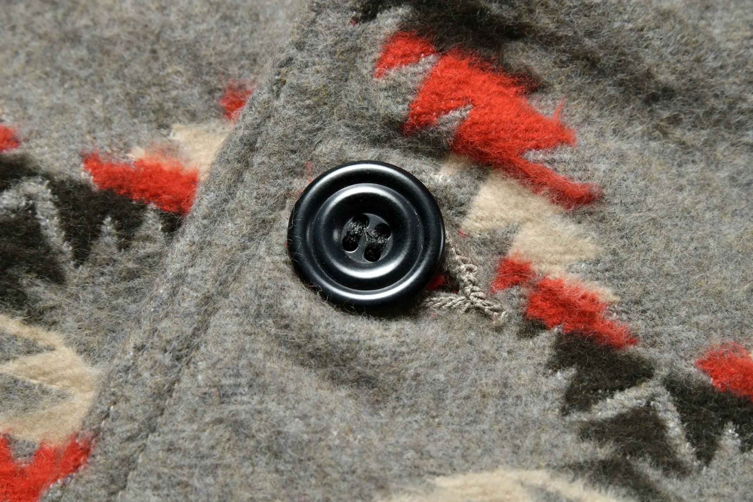 Recreation-Joe McCoy Cotton Jacquard Blanket Jacket 020 Gray