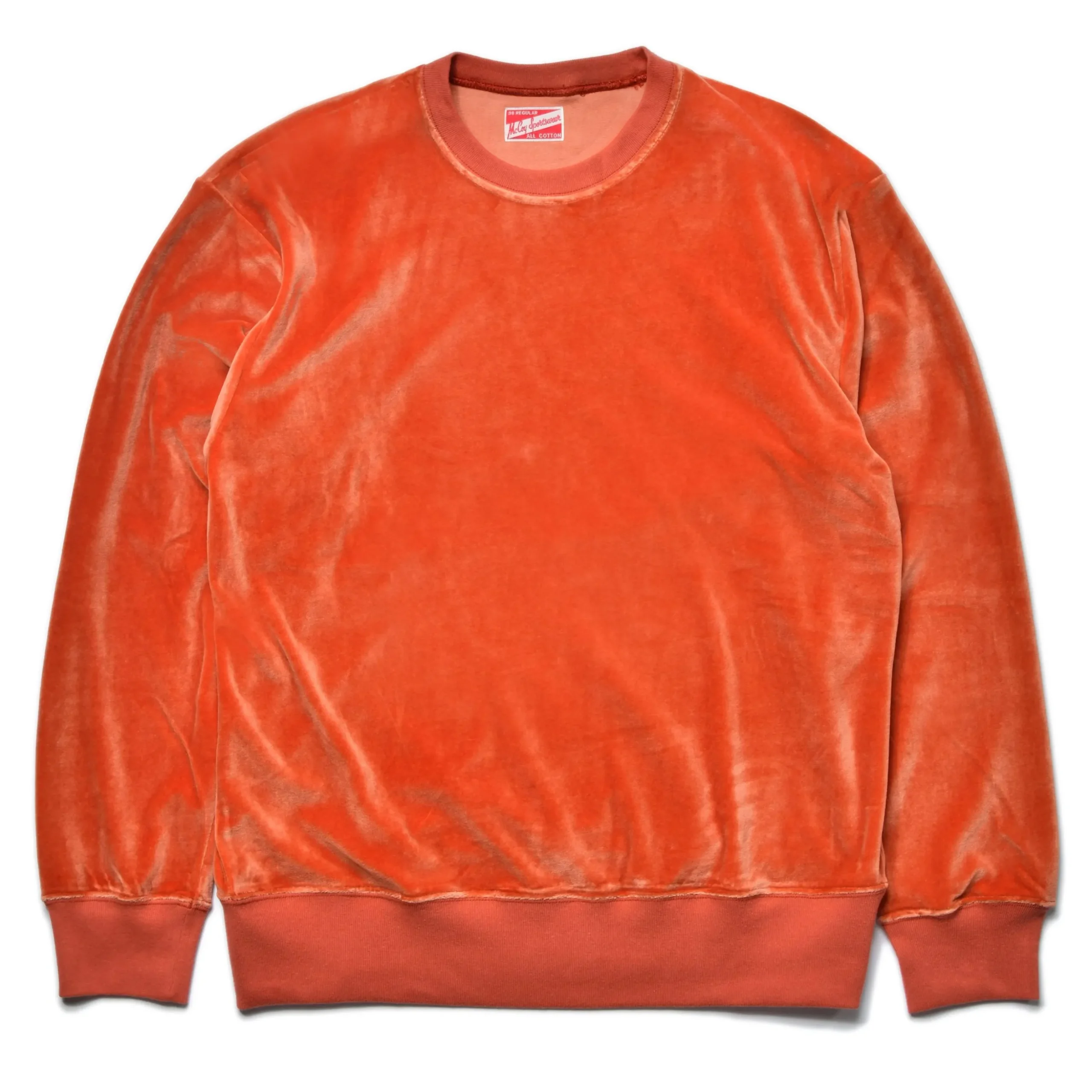 Sweatshirts-Joe McCoy Cotton Rayon Pile Sweatshirt 70 Orange