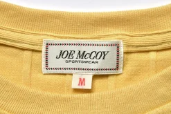 T-Shirts-Joe McCoy Cotton Ribbed Pocket Tee 062 Lemon