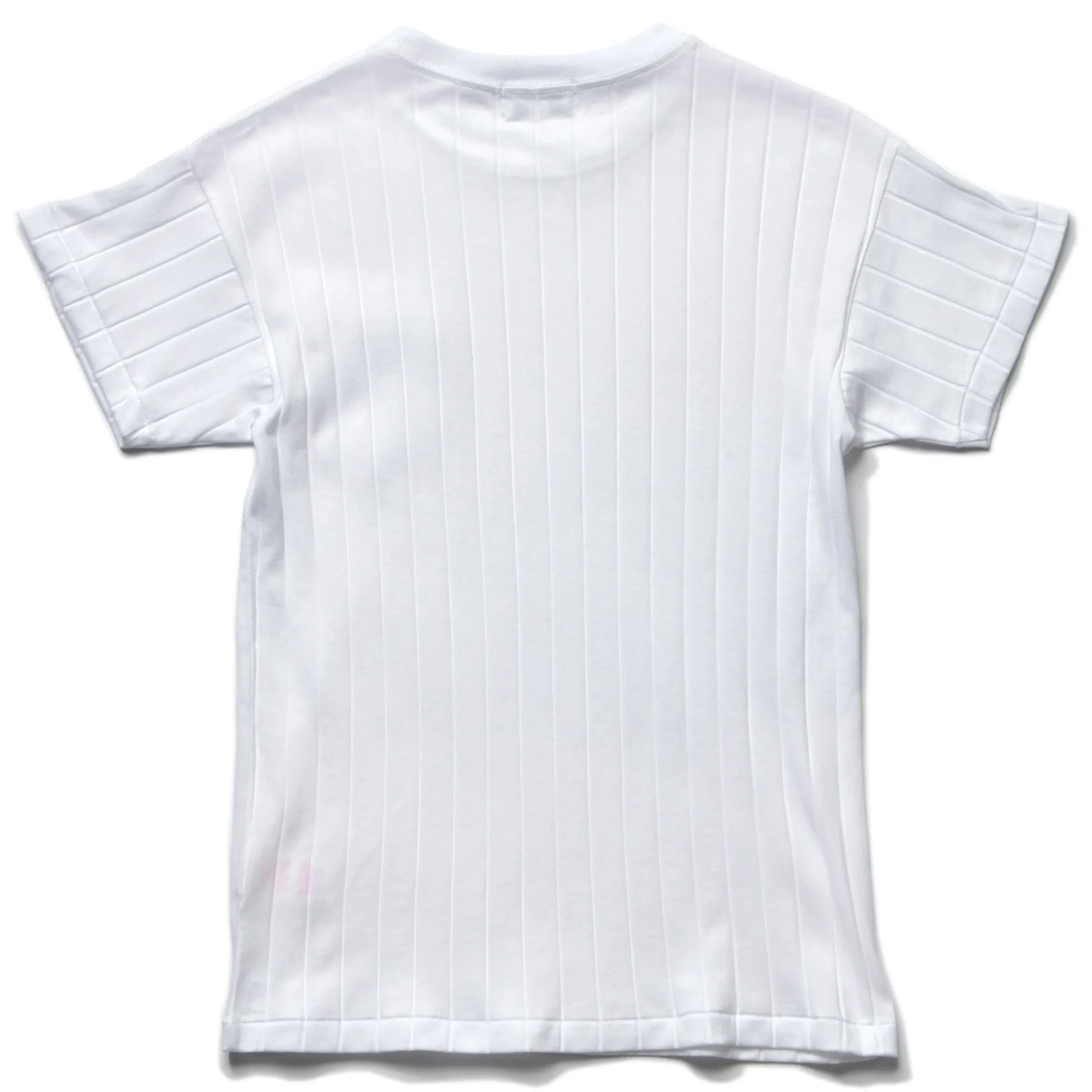 T-Shirts-Joe McCoy Cotton Ribbed Pocket Tee 011 Milk
