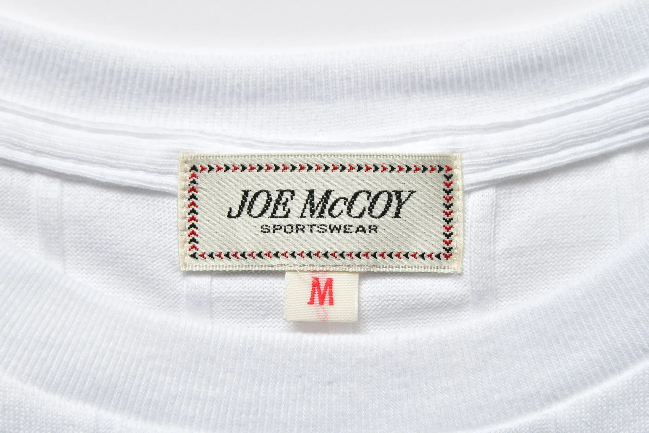 T-Shirts-Joe McCoy Cotton Ribbed Pocket Tee 011 Milk