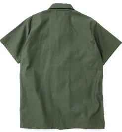 Shirts-The Real McCoy's Cotton Sateen Shirt S/S 153 Og107