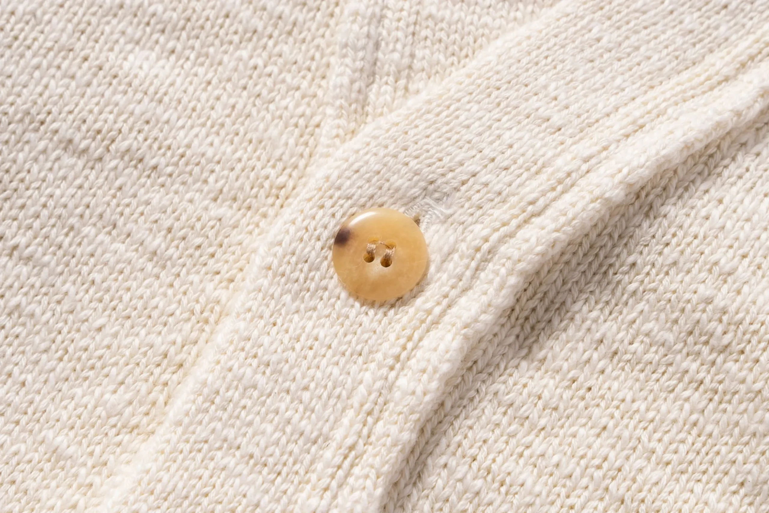 Knitwear-Joe McCoy Cotton Summer Cardigan Ecru