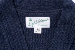 Knitwear-Joe McCoy Cotton Summer Cardigan Ink Blue