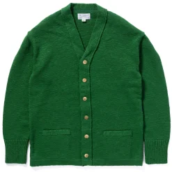 Knitwear-Joe McCoy Cotton Summer Cardigan Green