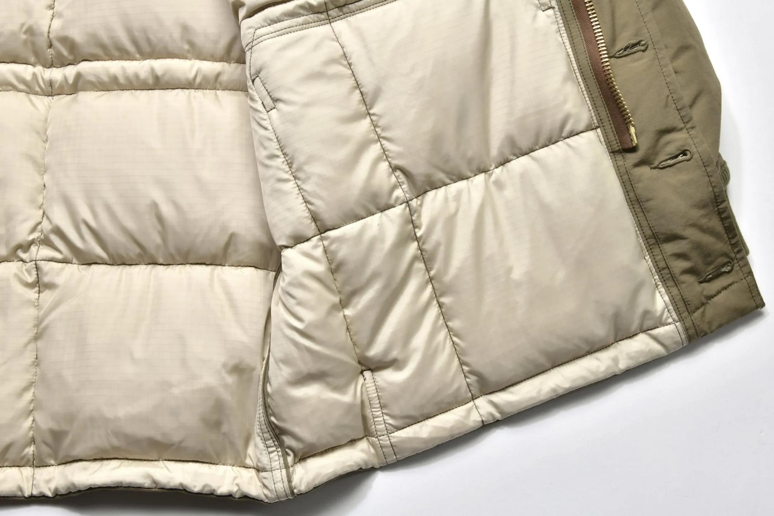 Recreation-Joe McCoy Cotton/Nylon Hooded Down Jacket 150 Olive