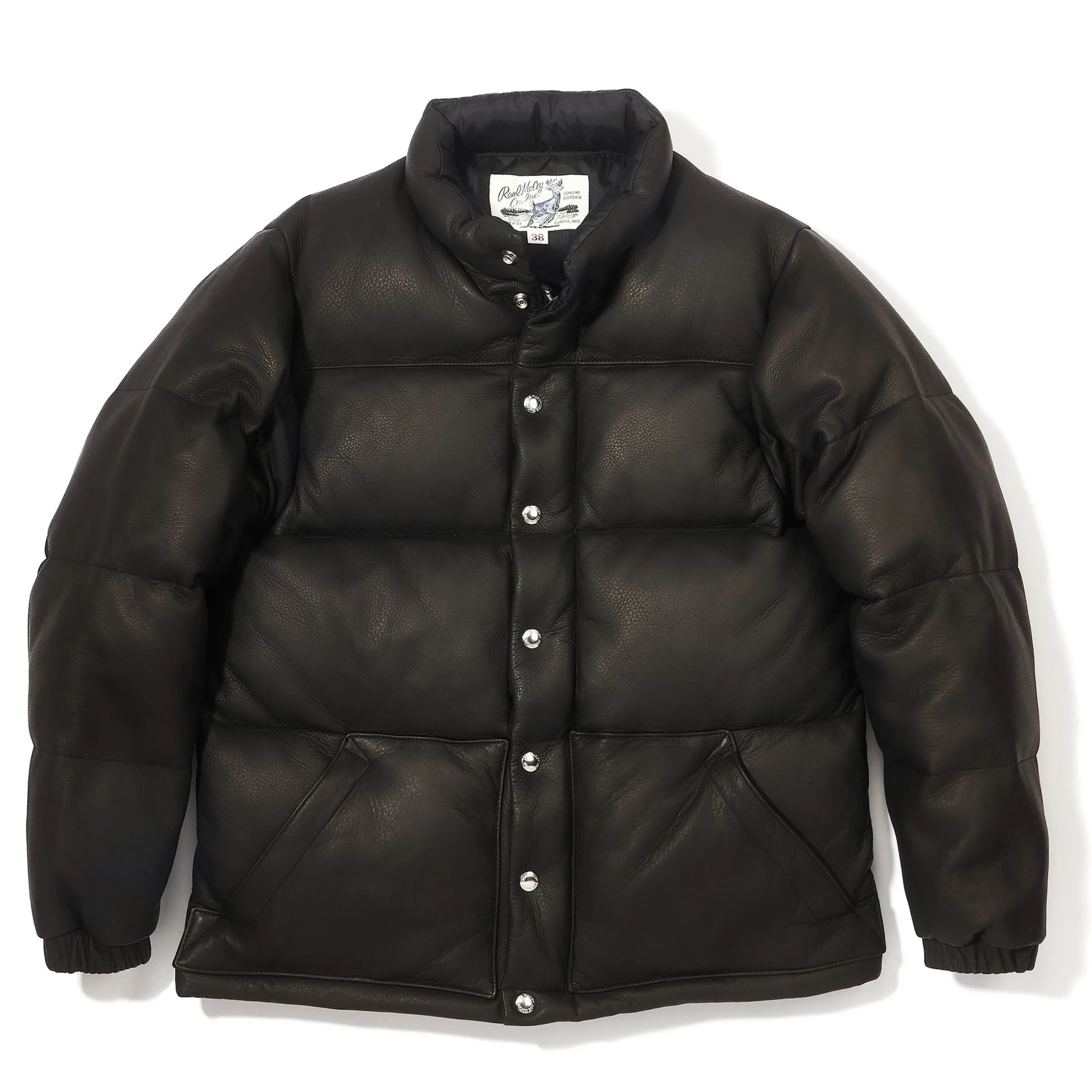 Leather-Joe McCoy Deerskin Down Jacket Black
