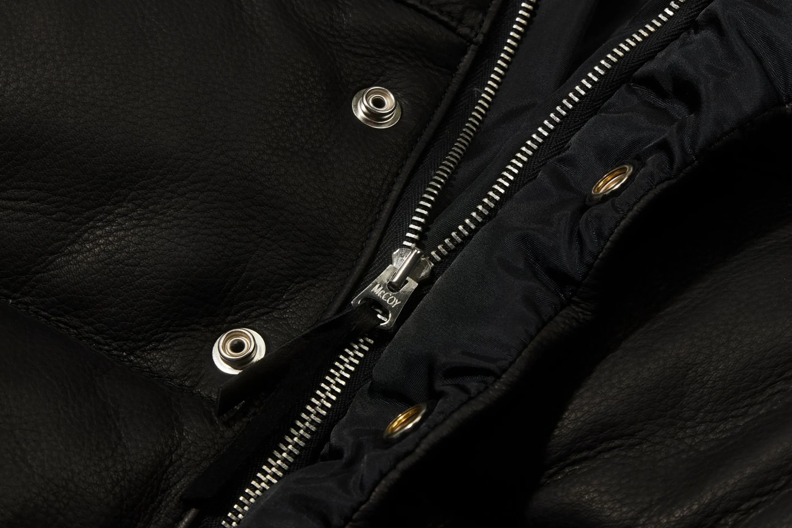 Leather-Joe McCoy Deerskin Down Jacket Black