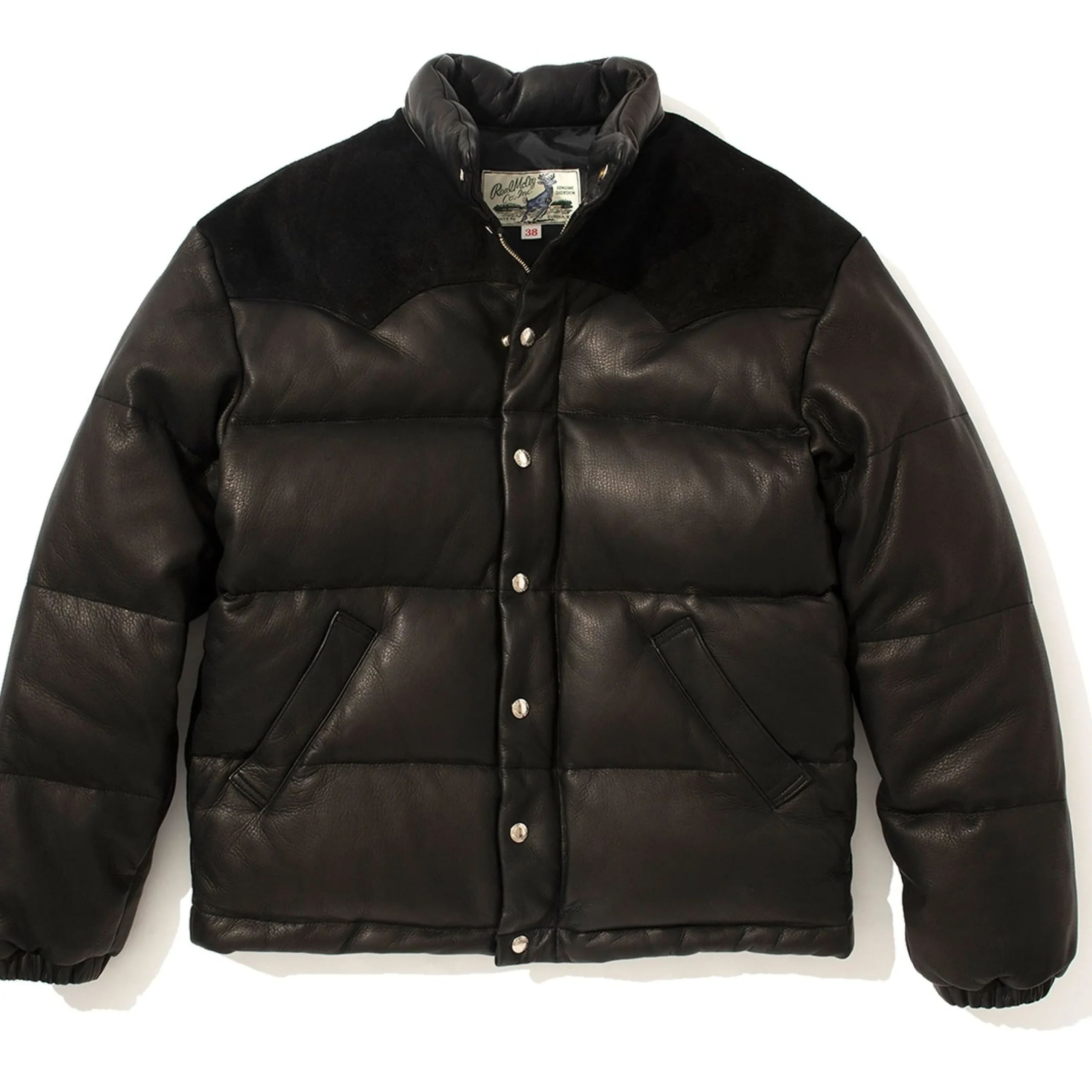 Leather-Joe McCoy Deerskin Down Jacket Black