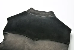Vests-Joe McCoy Deerskin Down Vest 030 Black